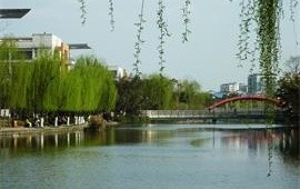 西南交通大學犀浦校區柳堤河畔